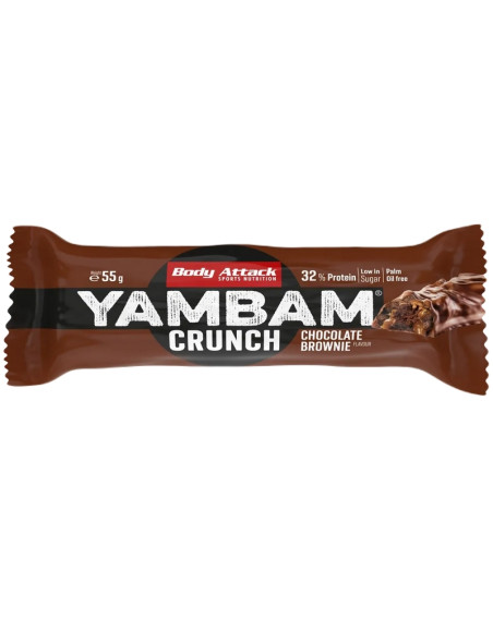 BODY ATTACK Yambam Crunch 55 g chocolate brownie w Pakuj ZDROWIE Gdańsk Wrzeszcz