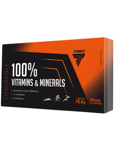 TREC 100% Vitamins & Minerals Endurance 60 caps w Pakuj ZDROWIE Gdańsk Wrzeszcz