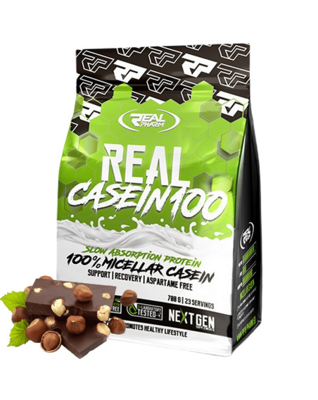 REAL PHARM Real Casein 700 g czekolada-orzech w Pakuj ZDROWIE Gdańsk Wrzeszcz
