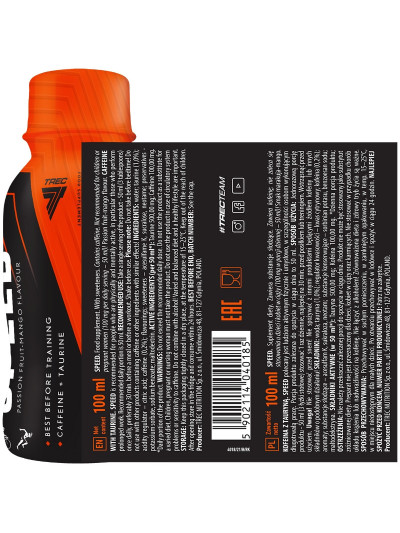 Skład TREC ENDU Speed Shot Endurance 100 ml w Pakuj ZDROWIE Gdańsk Wrzeszcz