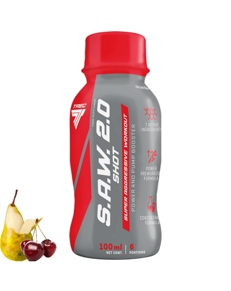 TREC S.A.W. 2.0 Shot 100 ml wiśnia-gruszka w Pakuj ZDROWIE Gdańsk Wrzeszcz