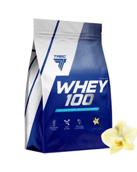 TREC Whey 100 900 g wanilia smak w Pakuj ZDROWIE Gdańsk Wrzeszcz