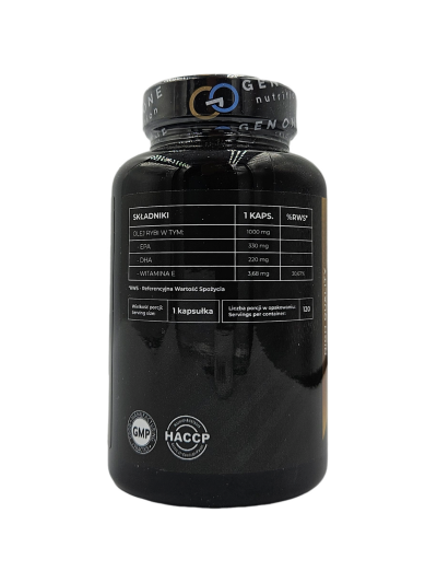 Skład GEN ONE Omega-3 Softgels 60 caps w sklepie Pakuj ZDROWIE Gdańsk Wrzeszcz