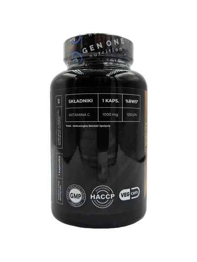 Skład GEN ONE Vitamin C 1000 60 vcaps w sklepie Pakuj ZDROWIE Gdańsk Wrzeszcz