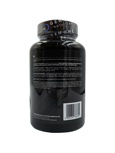 Tył GEN ONE Vitamin C 1000 60 vcaps w sklepie Pakuj ZDROWIE Gdańsk Wrzeszcz