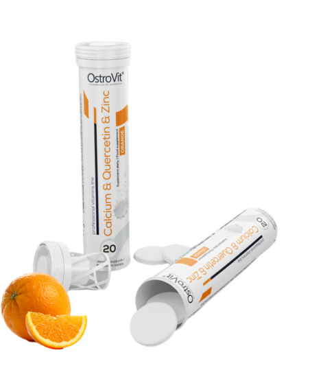 OSTROVIT Calcium-Quercetin-Zinc 20 tabs pomarańcz w sklepie Pakuj ZDROWIE Gdańsk Wrzeszcz