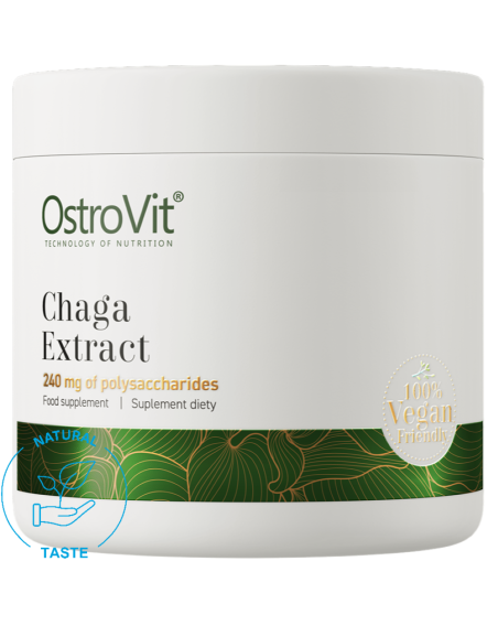 OSTROVIT Chaga Extract 50 g naturalny w sklepie Pakuj ZDROWIE Gdańsk Wrzeszcz