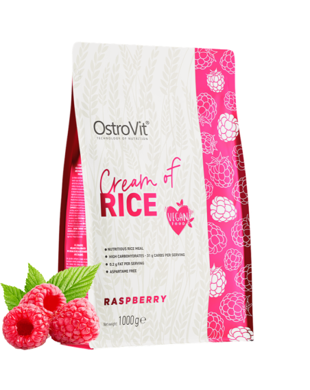 Smak OSTROVIT Cream of Rice 1000 g malina w sklepie Pakuj ZDROWIE Gdańsk Wrzeszcz