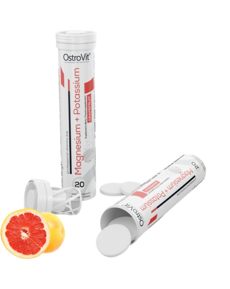OSTROVIT Magnesium+Potassium 20 tabs grejpfrut w sklepie Pakuj ZDROWIE Gdańsk Wrzeszcz