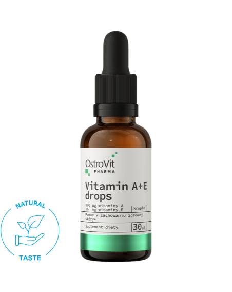 OSTROVIT Pharma Vitamin A+E drops 30 ml naturalny w sklepie Pakuj ZDROWIE Gdańsk Wrzeszcz