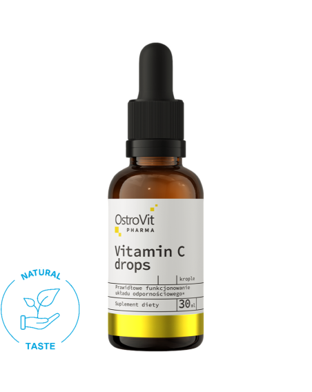 OSTROVIT Pharma Vitamin C drops 30 ml naturalny w sklepie Pakuj ZDROWIE Gdańsk Wrzeszcz