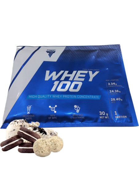 Trec Whey 100 porcja 30g ciastko z kremem w sklepie Pakuj ZDROWIE Gdańsk Wrzeszcz