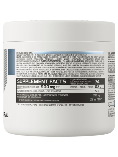Skład OSTROVIT Magnesium Citrate 200 g natural w sklepie Pakuj ZDROWIE Gdańsk Wrzeszcz
