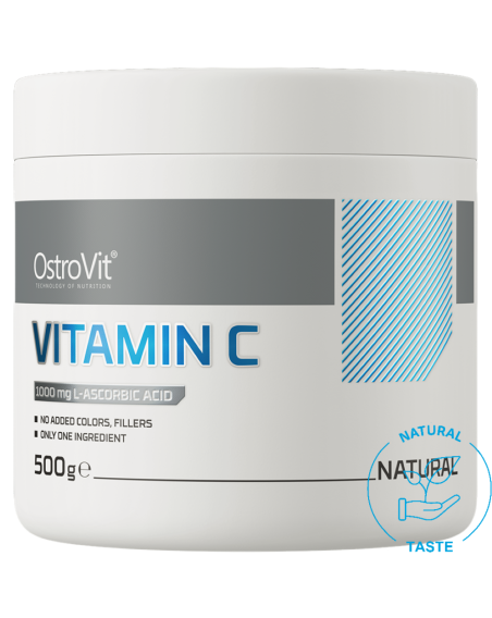 OSTROVIT Vitamin C 500 g naturalny w sklepie Pakuj ZDROWIE Gdańsk Wrzeszcz