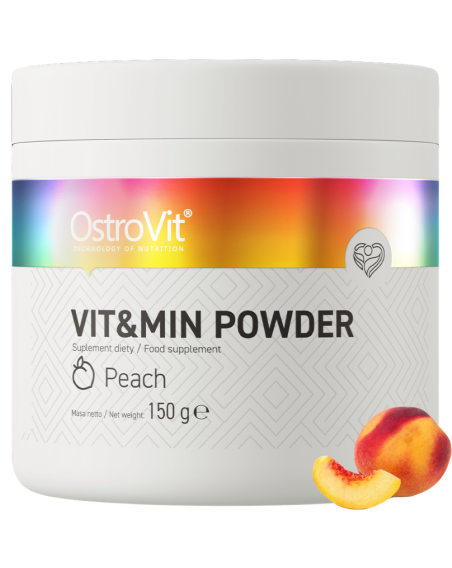 OSTROVIT VIT&MIN Powder 150 g brzoskwinia w sklepie Pakuj ZDROWIE Gdańsk Wrzeszcz