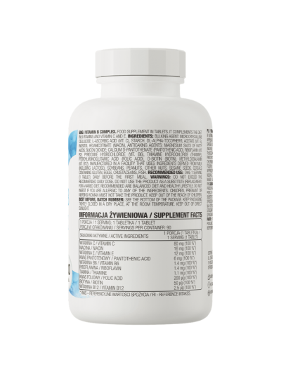 Skład OSTROVIT Vitamin B Complex 90 tabs w sklepie Pakuj ZDROWIE Gdańsk Wrzeszcz