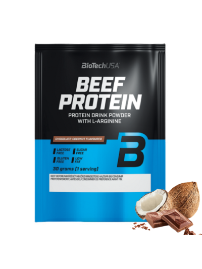 BIOTECH Beef Protein 30 g czekolada-kokos w sklepie Pakuj ZDROWIE Gdańsk Wrzeszcz