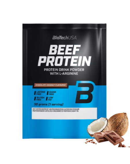 BIOTECH Beef Protein 30 g czekolada-kokos w sklepie Pakuj ZDROWIE Gdańsk Wrzeszcz