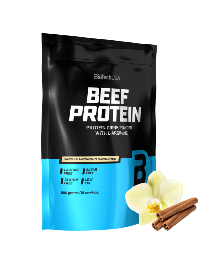 BIOTECH Beef Protein 500 g wanilia-cynamon w sklepie Pakuj ZDROWIE Gdańsk Wrzeszcz