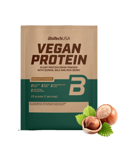 BIOTECH Vegan Protein 25 g orzech laskowy w sklepie Pakuj ZDROWIE Gdańsk Wrzeszcz