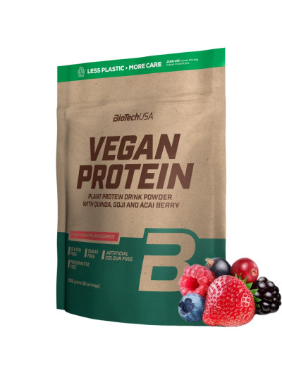 BIOTECH Vegan Protein 2000 g owoce leśne w sklepie Pakuj ZDROWIE Gdańsk Wrzeszcz