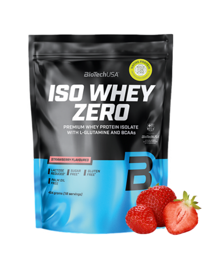 BIOTECH Iso Whey Zero 454 g truskawka w sklepie Pakuj ZDROWIE Gdańsk Wrzeszcz
