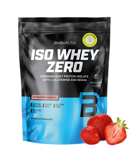BIOTECH Iso Whey Zero 454 g truskawka w sklepie Pakuj ZDROWIE Gdańsk Wrzeszcz