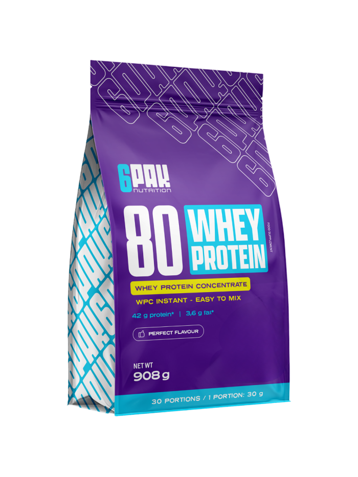 6PAK 80 Whey Protein 908 g w sklepie Pakuj ZDROWIE Gdańsk Wrzeszcz