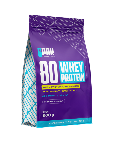 6PAK 80 Whey Protein 908 g w sklepie Pakuj ZDROWIE Gdańsk Wrzeszcz