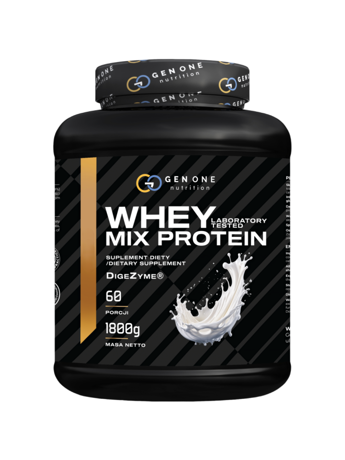 GEN ONE Whey Mix Protein 1800 g w sklepie Pakuj ZDROWIE Gdańsk Wrzeszcz