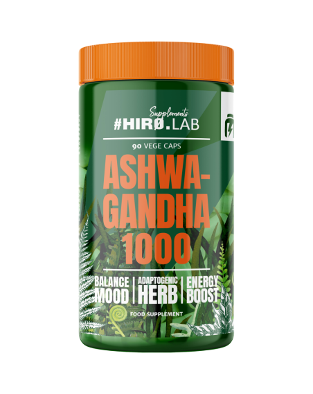 HIRO.LAB Ashwagandha 1000 90 vcaps w sklepie Pakuj ZDROWIE Gdańsk Wrzeszcz