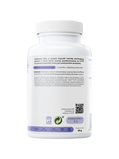 Tył OSAVI 5-HTP 100mg 120 vcaps w Pakuj ZDROWIE Gdańsk Wrzeszcz