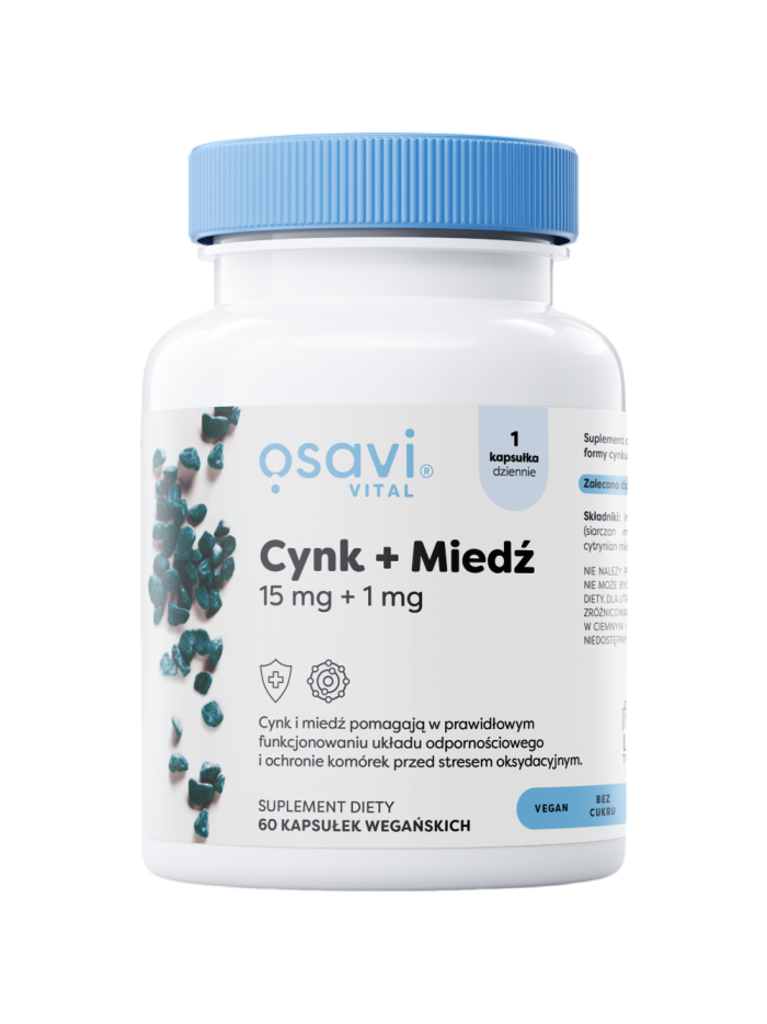 OSAVI Cynk+Miedź 60 vcaps w Pakuj ZDROWIE Gdańsk Wrzeszcz OSAVI Cynk+Miedź 60 vcaps w Pakuj ZDROWIE Gdańsk Wrzeszcz