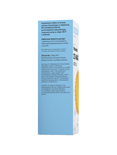 Dawkowanie OSAVI Witamina D3 MAX 4000IU Spray 12,5 ml w Pakuj ZDROWIE Gdańsk Wrzeszcz