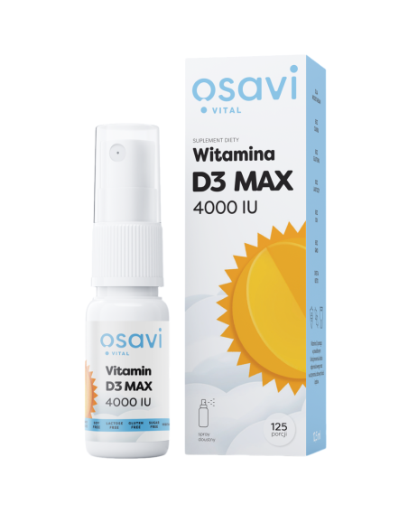 OSAVI Witamina D3 MAX 4000IU Spray 12,5 ml w Pakuj ZDROWIE Gdańsk Wrzeszcz