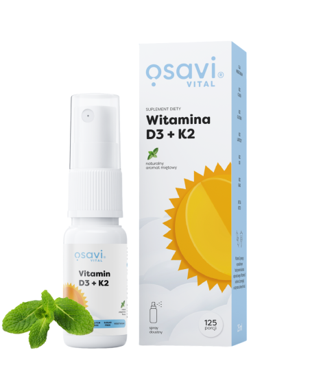 OSAVI Witamina D3+K2 Spray 25 ml mięta w Pakuj ZDROWIE Gdańsk Wrzeszcz