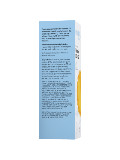 Dawkowanie OSAVI Witamina D3+K2 Spray 25 ml w Pakuj ZDROWIE Gdańsk Wrzeszcz