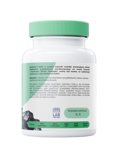 Dawkowanie OSAVI Shilajit 500mg 60 vcaps w Pakuj ZDROWIE Gdańsk Wrzeszcz