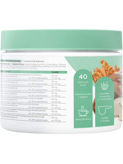 Skład OSAVI Kompleks Grzybów 8 w 1 200 g w Pakuj ZDROWIE Gdańsk Wrzeszcz