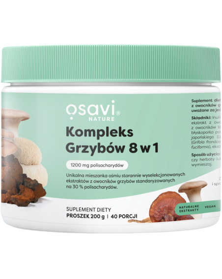 OSAVI Kompleks Grzybów 8 w 1 200 g w Pakuj ZDROWIE Gdańsk Wrzeszcz
