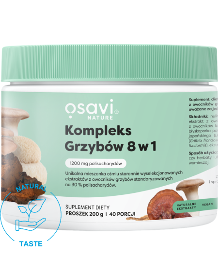 OSAVI Kompleks Grzybów 8 w 1 200 g naturalny w Pakuj ZDROWIE Gdańsk Wrzeszcz
