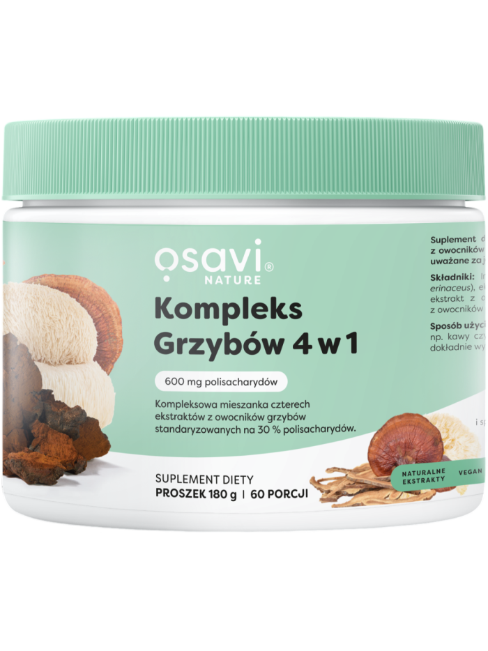 OSAVI Kompleks Grzybów 4 w 1 180 g w Pakuj ZDROWIE Gdańsk Wrzeszcz