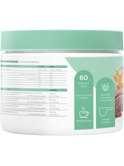 Skład OSAVI Kompleks Grzybów 4 w 1 180 g w Pakuj ZDROWIE Gdańsk Wrzeszcz