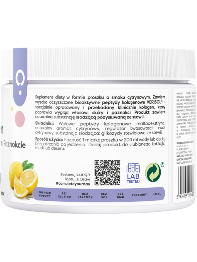 Dawkowanie OSAVI Kolagen Włosy, Skóra i Paznokcie 150 g cytryna w Pakuj  ZDROWIE Gdańsk Wrzeszcz