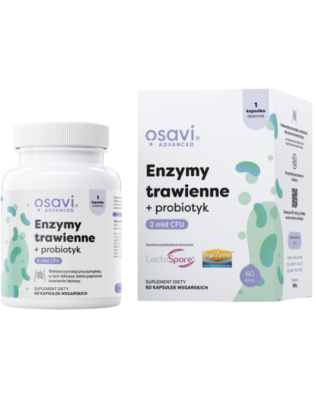 OSAVI Enzymy Trawienne + Probiotyk 60 vcaps w Pakuj ZDROWIE Gdańsk Wrzeszcz