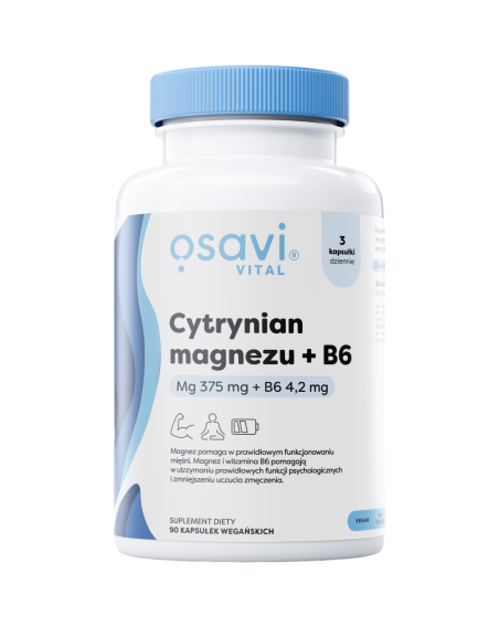 OSAVI Cytrynian magnezu + B6 90 vcaps w Pakuj ZDROWIE Gdańsk Wrzeszcz