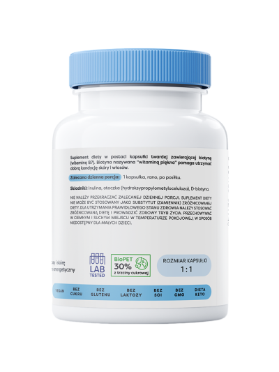 Sposób użycia OSAVI Biotyna 2500mcg 60 vcaps w Pakuj ZDROWIE Gdańsk Wrzeszcz