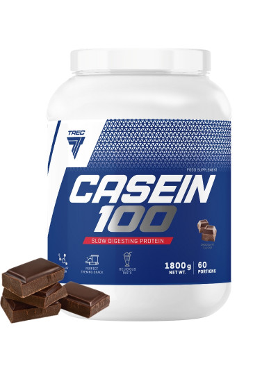 Smak TREC Casein 100 1800 g czekolada w Pakuj ZDROWIE Gdańsk Wrzeszcz