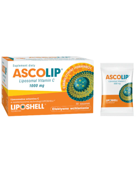 LIPOSHELL ASCOLIP Liposomal Vitamin C 1000 mg 30 sasz w Pakuj ZDROWIE Gdańsk Wrzeszcz