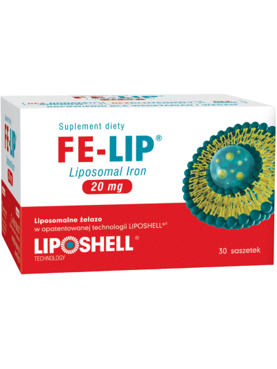 Kartonik FE-LIP Liposomal Iron 20mg 30 sasz w Pakuj ZDROWIE Gdańsk Wrzeszcz